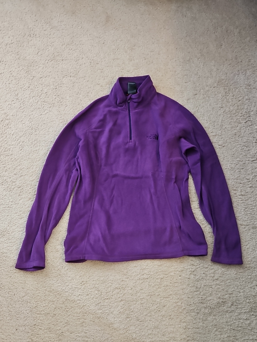 The North Face Men’s Purple Half-Zip Fleece Pullover